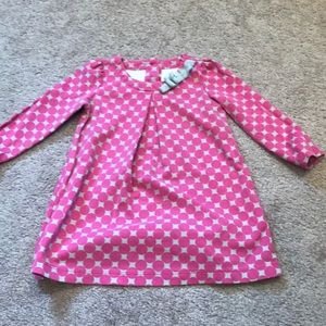 Pink and grey dot dress - 18-24 months